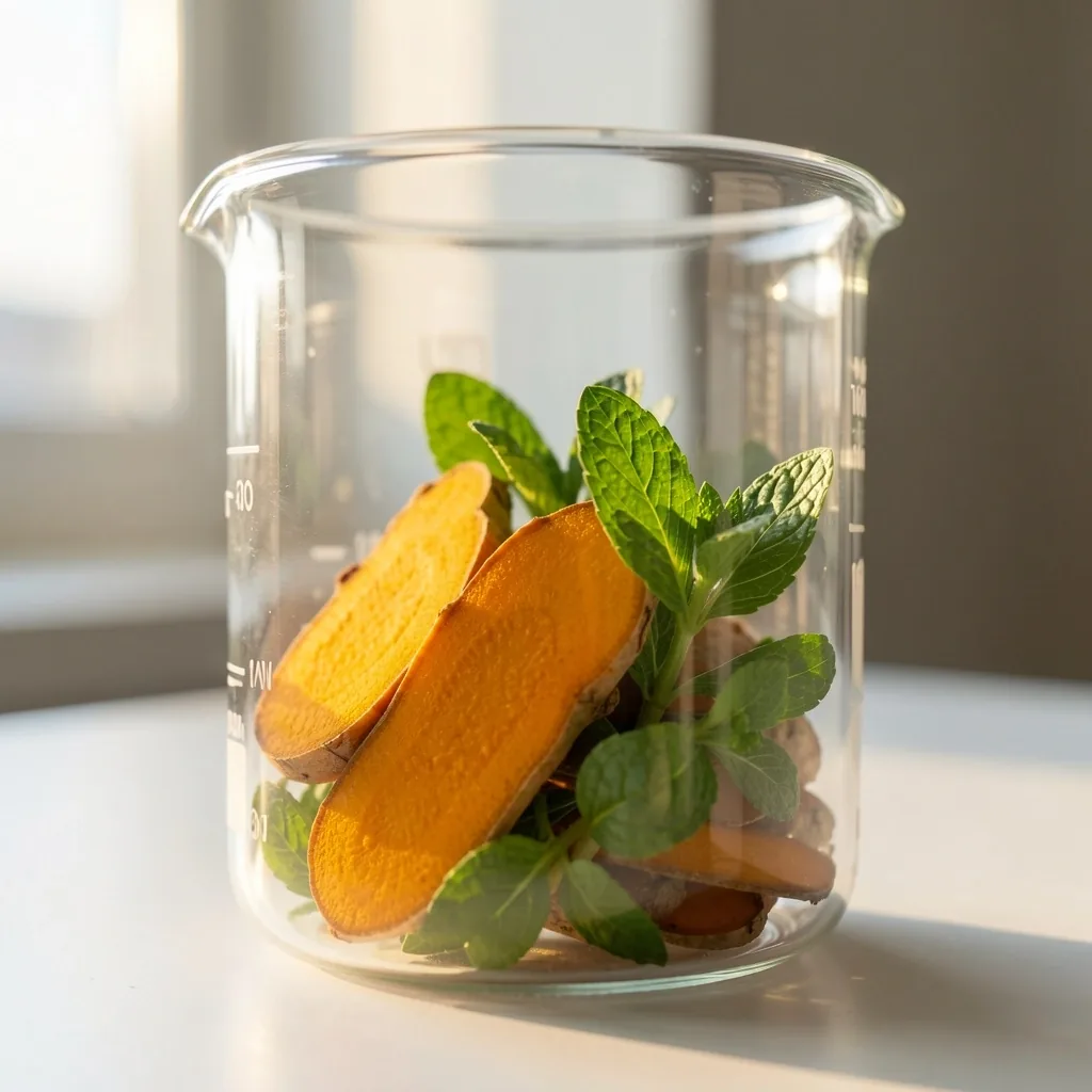 Fresh botanical ingredients representing future natural wellness trends